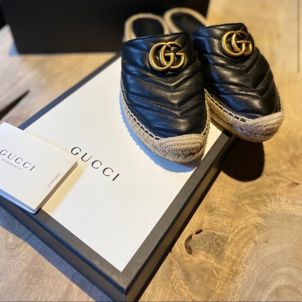 Gucci Espadrille Slides